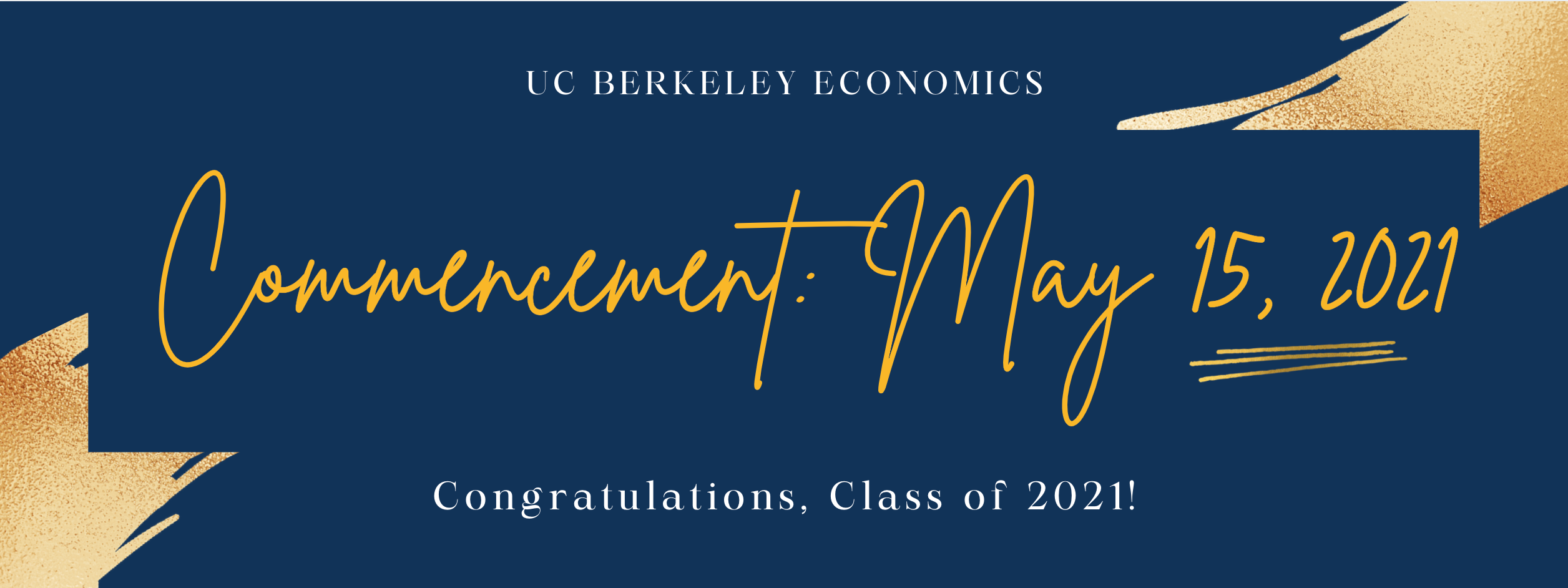 Commencement 2021 Banner